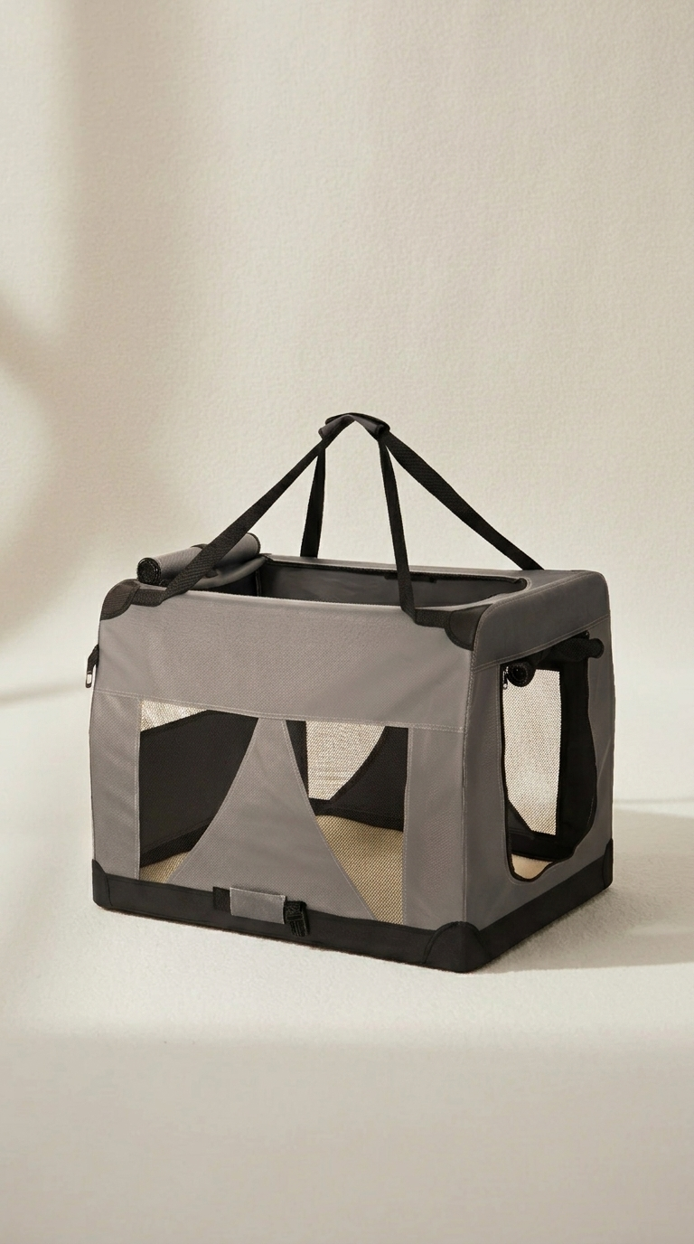 Foldable Soft Pet Carrier Crate — Travel Cage for Dogs & Cats | Breathable Mesh | Multiple Sizes | Fast AU Delivery