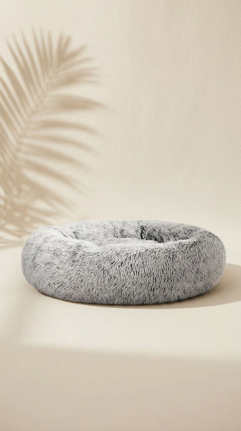 Calming Donut Dog Bed Large 90cm — Washable Anti-Anxiety Pet Bed for Dogs & Cats | Non-Slip Base | Fast AU Delivery